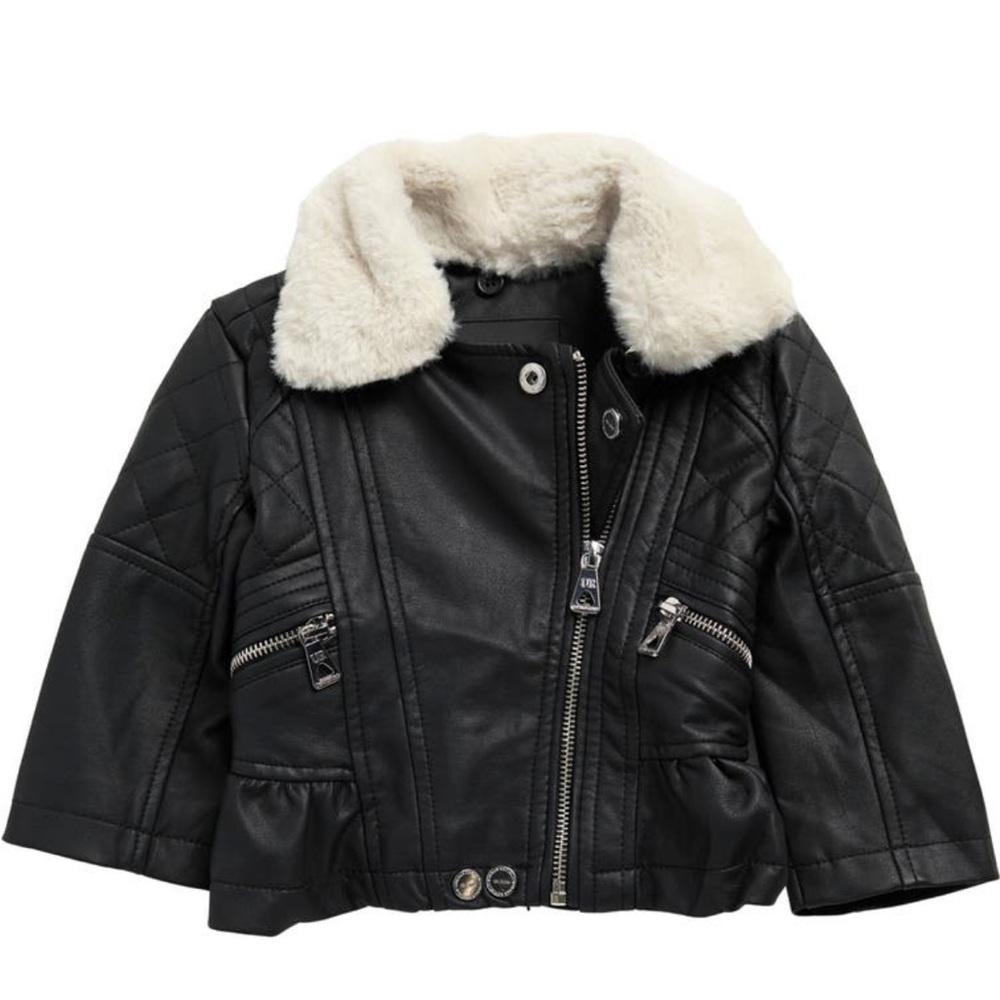 Urban Republic faux fur Moto jacket